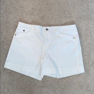WHBM White Shorts